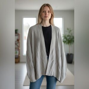 Gap willow open Cardigan Knitted Sweater XXL waffle